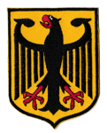 Germany Patch Embroidered Eagle Coat of Arms Deutschland Iron-on Badge