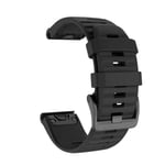 22 26 mm smart watch i silikon för Garmin Fenix 6 6S 6X 7X 7 Pro 5 5X 5S 3HR 955 Snabbkopplingsrem Fenix7X Fenix7 Armband Black 22MM QuickFit