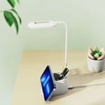 LED Desk Lamp Touch Control Wireless Charging Lamp For Bedroom