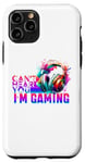 Coque pour iPhone 11 Pro Can't Hear You I'm Gaming Casque de jeu vidéo amusant