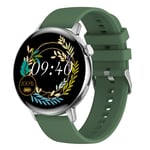 Xiaomi-Montre Intelligente Étanche Pour Femme,Appel Bluetooth,Plein Écran Tactile,Moniteur De Fréquence Cardiaque Pour Femme,Nouvelle Mode - Type Silica Gel Green