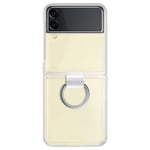 Case for Samsung Galaxy Z Flip 3 Silicone Gel with Original Ring clear