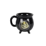 Black Ostara Cauldron Mug by Anne Stokes - 10cm x 10cm (1 Pc.) - Colour Changing Magic Mug - Perfect Home Decor & Gift