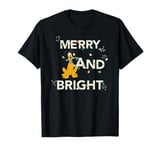 Disney Pluto Merry and Bright Christmas Holiday T-Shirt