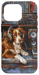 Coque pour iPhone 16 Pro Nova Scotia Retriever Toller Peinture chien amateur de musique