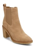 Lauren Ralph Lauren Marianna Water-Repellent Suede Bootie Beige