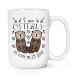 I Am Otterly In Love With You 15oz Large Mug Cup Funny Valentines Day Girlfriend