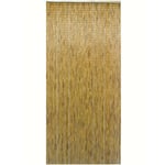 Morel - Rideau de porte bois de bambou vernis - coloris naturel - 100 x 220 cm