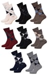 Chaussettes Homme Avec Laine Vendues En Pack Confort Et Chaleur Pack De 8 Paires Intarsia Laine