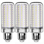 26W LED-lampor, 200W motsvarande, 3000Lm, 6000K Kallt vitt, E27, 3-pack