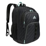 adidas Unisex Prime 6 Backpack, Bos Mini Monogram Black/Semi Flash Aqua Blue, One Size, Prime 6 Backpack