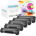 5 Toners cartouches type Jumao compatible pour HP LaserJet Pro P1606DN, Noir