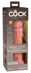 King Cock Elite 8&quot; Dual Density Silicone Cock Light