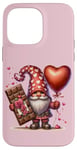 iPhone 14 Pro Max Pink Valentines Day Gnome Accessories Valentines Chocolate Case