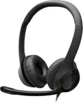 Logitech H390 Wired Headset for PC, Laptop, Chromebook, Stereo Headphones USB