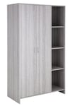 Argos Home Seville 2 Dr Open Shelf Wardrobe -Grey Oak Effect Grey