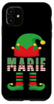 Coque pour iPhone 11 Chemises assorties pour femme Marie Elf Family Noël 2023