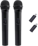 Faible Latence 2,4 G Microphone À Main Sans Fil Pour Ps5 / Ps4 / Pro / Ps3 / Ps2 / Xbox Series X | S/Xbox One X | Commutateur S/Xbox One/360 /Ns Switch Oled/Wii/Wii U/Pc, 2 Pièces