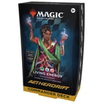 Magic: The Gathering Aetherdrift Commander Deck - Living Energy 100-Card Deck 2-Card Collector Booster Sample Pack + Accessories