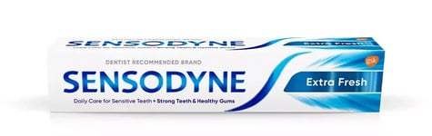 Sensodyne Toothpaste Fresh Mint, Daily care for Sensitive Teeth 75ML