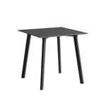 HAY - CPH Deux 210 2.0 Table Ink Black Lacquered Beech Frame L75 X W75 X H73 Ink Black Top Ink Black Lacquered Beech Edge - Matbord - Ronan & Erwan Bouroullec - Svart - Trä