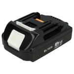 Batterie remplace Makita BL1830 BL1820B BL1820 BL1840 BL1835 BL1830B 1,5Ah 18V