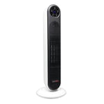 StayWarm 2000w Oscillating PTC Ceramic Tower Fan Heater with remote control, 2 Heat Settings, Cool Blow, 12 hr Timer, Digital Touch Screen, Tip-Over Switch - White- Black - F2252WH