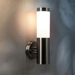 CGC COZE Lampe solaire murale droite en acier inoxydable 4000K lumière LED blanc naturel IP44