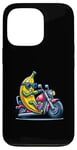 Coque pour iPhone 13 Pro Banane Moto Cool Conduire Amusant Lunettes