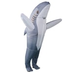 Halloween-festdräkt rolig docka uppblåsbar dräkt julscenföreställning festivalklädsel cosplay Haj grå Shark gray Adults [150-190cm]