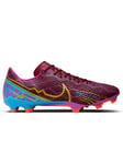 Nike Men's Zoom Vapor 15 Academy KM Football Shoe, Dark Beetroot/MTLC Vivid Gold, 9.5 UK