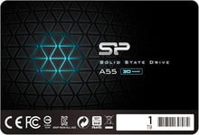 Silicon Power 1Tb Ssd 3D Nand A55 Slc Cache Performance Boost Sata Iii 2.5"7Mm (0.28") Internal Solid State Drive (Sp001Tbss3A55S25)