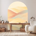 Papier peint intissé pré-encollé fresques géants - ARCHE COUCHER DE SOLEIL DÉSERTIQUE - adhésif décorative - 85x60cm