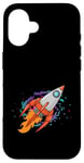 Coque pour iPhone 16 Exploration de galaxies lointaines dans un vaisseau spatial