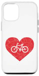 Coque pour iPhone 13 Pro I LUV BIKES Love to Ride My Bicycle Heart Cycling Inspired