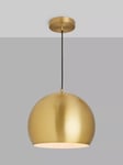 John Lewis Hector Pendant Ceiling Light, Antique Brass