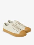 SANDRO VULCA BEIGE LEATHER LOW-TOP TRAINERS SIZE UK 8 / EU 42 *RRP £200