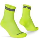 GripGrab Classic Regular Cut Sokker Yellow Hi-Vis, Str. XS