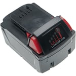 Vhbw - 1x Batterie compatible avec Milwaukee M18 CAG125XPDB-0X, CAG125XPDB, CAG125XPD-502X, CAG125XPDB-502X outil électrique (4000 mAh, Li-ion, 18 v)