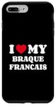 Coque pour iPhone 7 Plus/8 Plus Braques Francais I Love My Braque Francais