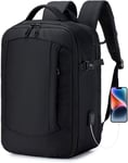 Sac 40x20x25 Ryanair Sac à Dos Voyage pour Ordinateur Portable 15,6"" Bagage Cabine 40x20x25 Ryanair Sac Cabine Ryanair 40x20x25 Valise Cabine Petit Sac De Voyage Cabine Avion Wizzair Noir