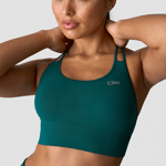 Ribbed Define Seamless Sports Bra, Forrest Green