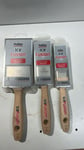 3 set ProDec Advance Ice Fusion Synthetic Paint Brush FSC Wood 1.5” 2” 3” shard