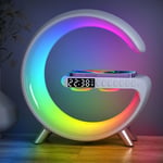 Smart Ambient Light 15W Wireless Charging BT Speaker Alarm Clock Home Smart SDS