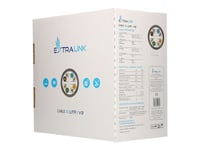 Extralink V2 - Samlet Kabel - 305 M - 5.8 Mm - Utp - Cat 6 - Retractable (On Reel), Innendørs - Grå