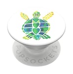 PopSockets PopGrip - Support et Grip pour Smartphone et Tablette avec un Top Interchangeable - Turtle Love