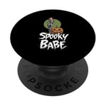 Spooky Babe Costume d'Halloween squelette PopSockets PopGrip Interchangeable