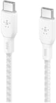 Belkin BoostCharge USB-C til USB-C-kabel 100W - Hvit 2 meter