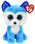 Ty - Beanie Boo's - Peluche Prince le Chien Husky, TY36310, Blanc / Bleu, 15 cm