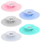 FOREHILL 5 Pièces Filtres de Vidange Caoutchouc Bouchon Évier Universel pour Cuisin Salle de Bain Anti-Odeurs Bouchon de Baignoire